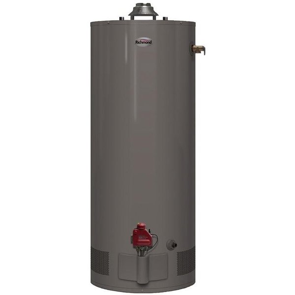 Richmond Essential Series Gas Water Heater, Liquid Propane, 40 gal Tank, 65 gph, 31000 Btuhr BTU 6G40S-31PF3